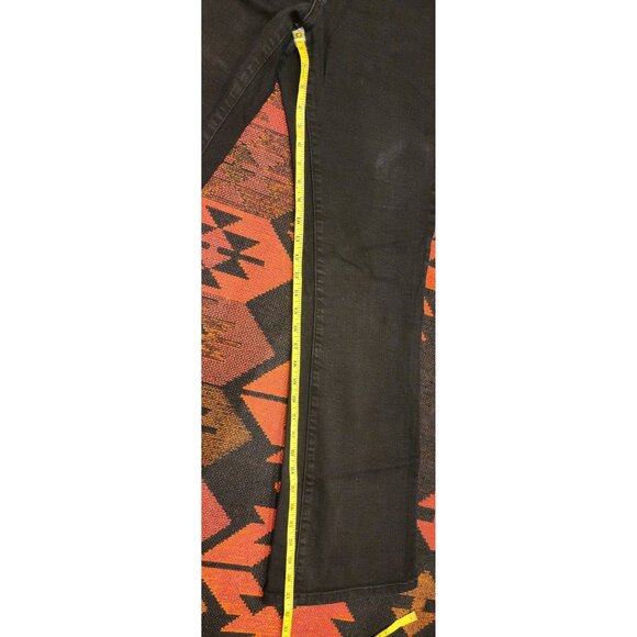 Sneak Peek Women's Black Flared Jeans Size 15/16 Mid-Rise Stretch Denim With Poc - Picture 11 of 13